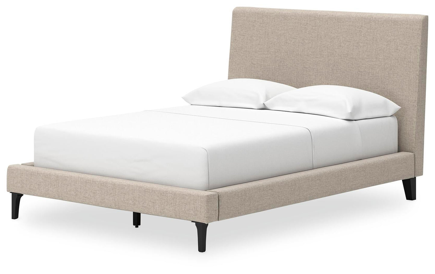 Cielden  Upholstered Bed With Roll Slats, Dresser, Mirror And Nightstand