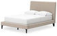 Cielden  Upholstered Bed With Roll Slats, Dresser, Mirror And Nightstand