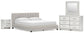 Birmonton California  Upholstered Bed, Dresser, Mirror And Nightstand