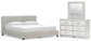 Birmonton  Upholstered Bed, Dresser And Mirror