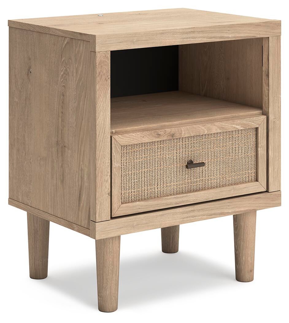 Cielden California  Upholstered Bed With Roll Slats, Dresser, Mirror And Nightstand