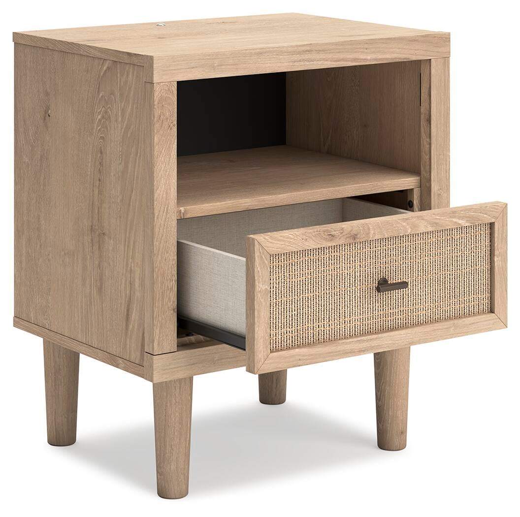Cielden California  Upholstered Bed With Roll Slats, Dresser, Mirror And Nightstand
