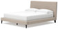 Cielden California  Upholstered Bed With Roll Slats, Dresser, Mirror And Nightstand