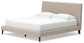 Cielden  Upholstered Bed With Roll Slats, Dresser, Mirror, Chest And Nightstand