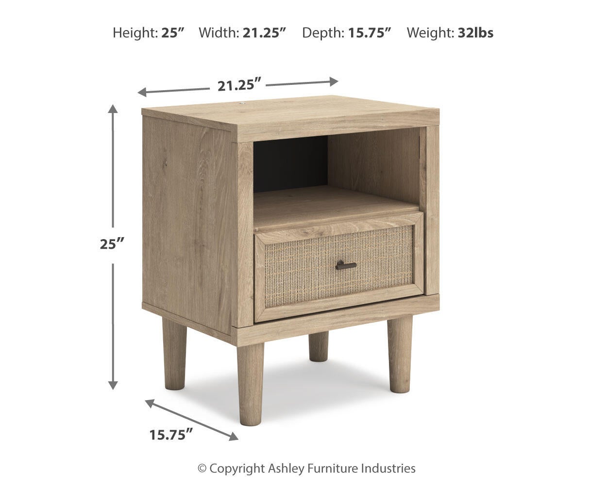 Cielden  Upholstered Bed With Roll Slats, Dresser, Mirror, Chest And Nightstand