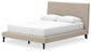 Cielden  Upholstered Bed With Roll Slats, Dresser, Mirror, Chest And Nightstand