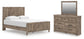 Keithland  Panel Bed With Mirrored Dresser