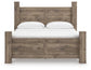 Rusticott  Poster Bed, Dresser, Mirror And Nightstand