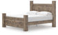 Rusticott  Poster Bed, Dresser, Mirror And Nightstand