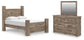 Keithland  Poster Bed With Mirrored Dresser