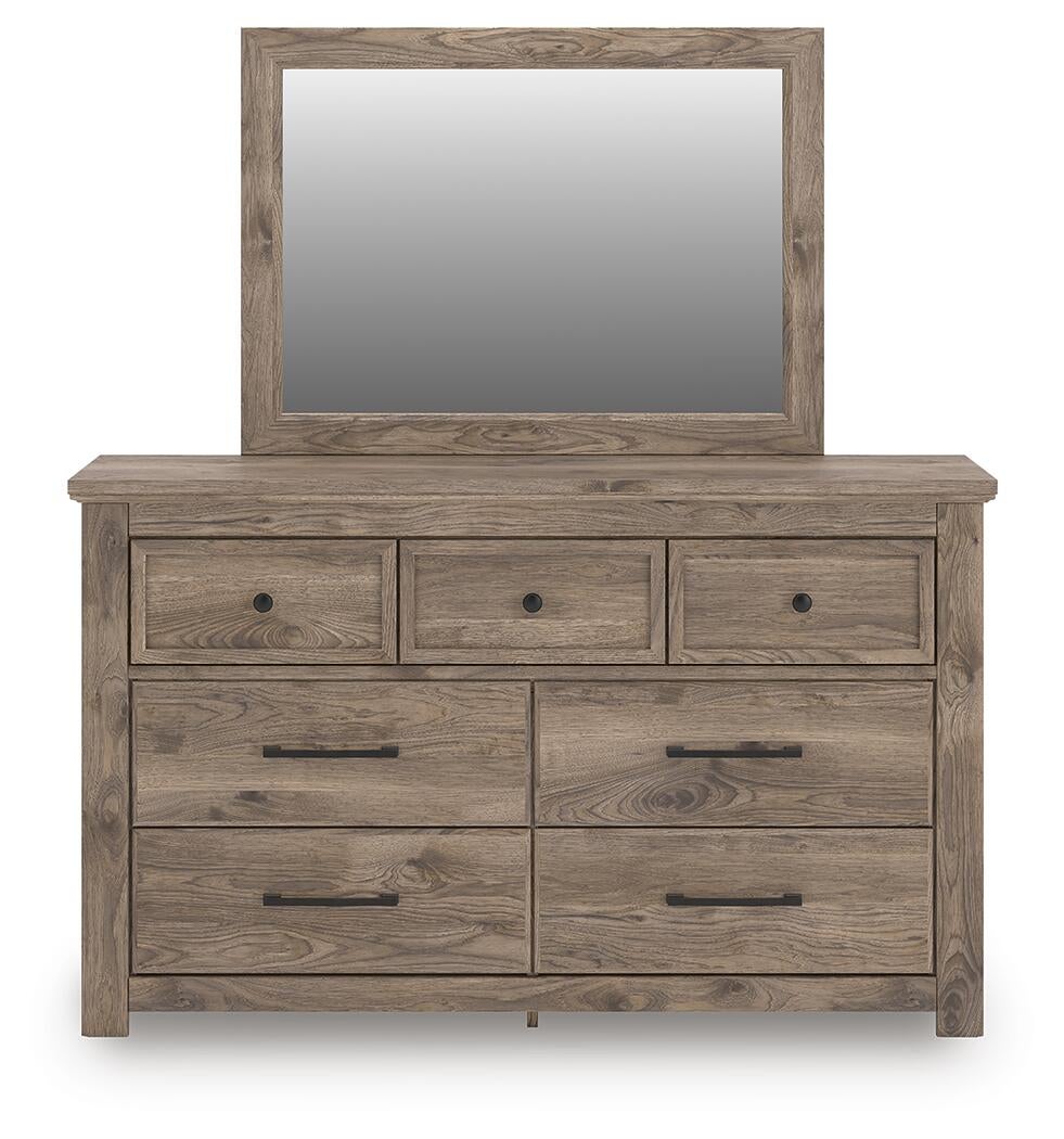 Keithland  Poster Bed With Mirrored Dresser
