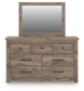 Keithland  Poster Bed With Mirrored Dresser