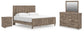Keithland  Panel Bed With Mirrored Dresser And Nightstand