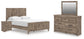 Keithland  Panel Bed With Mirrored Dresser And Nightstand