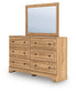 Galletyn  Panel Bed With Mirrored Dresser