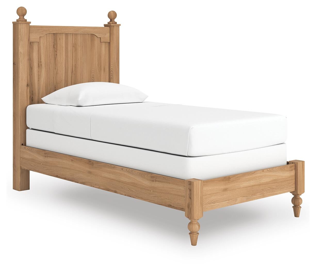 Galletyn  Panel Bed With Mirrored Dresser