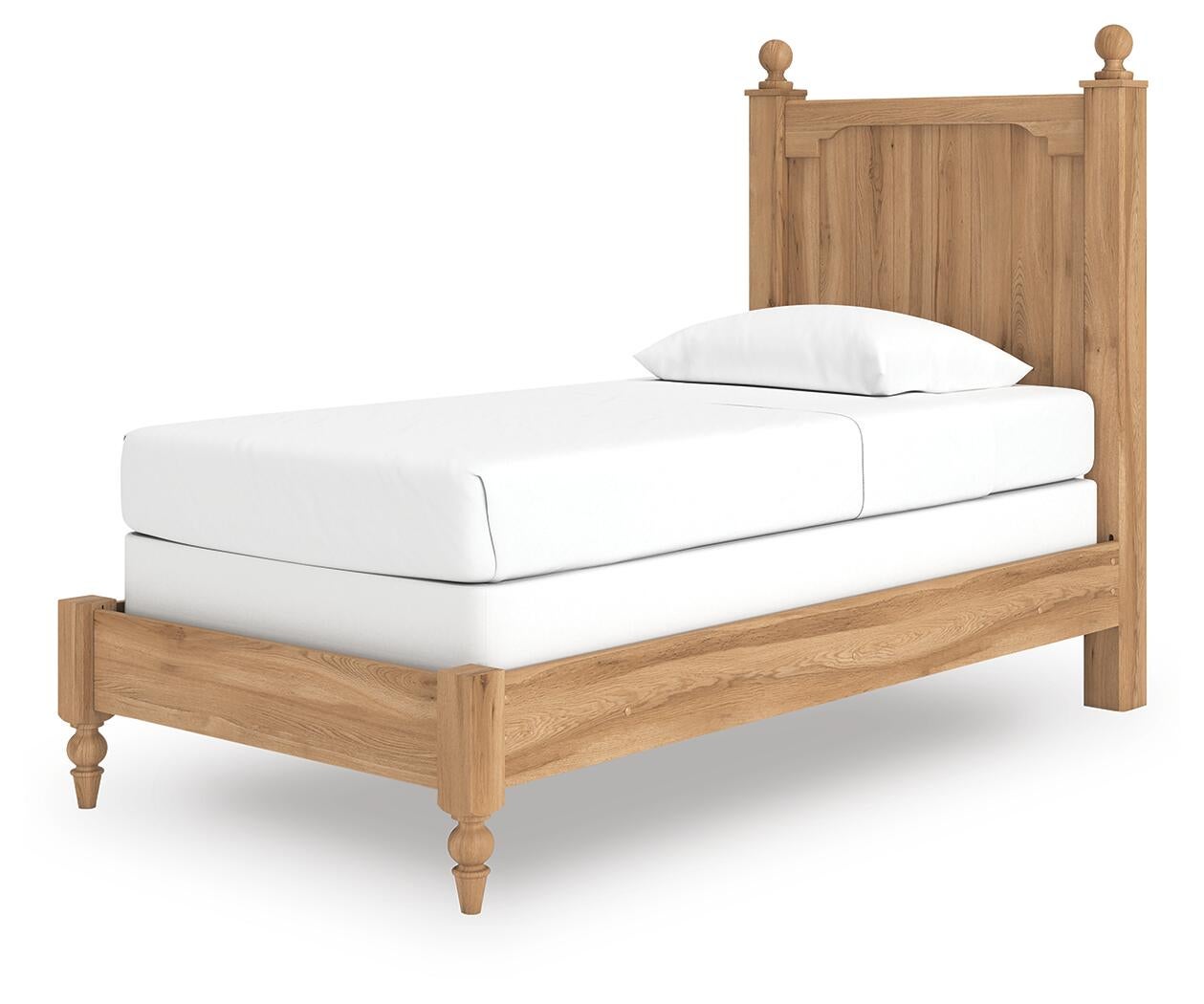 Galletyn  Panel Bed With Mirrored Dresser