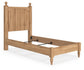 Galletyn  Panel Bed With Mirrored Dresser