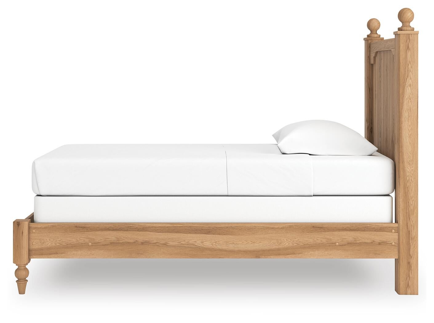 Galletyn  Panel Bed With Mirrored Dresser