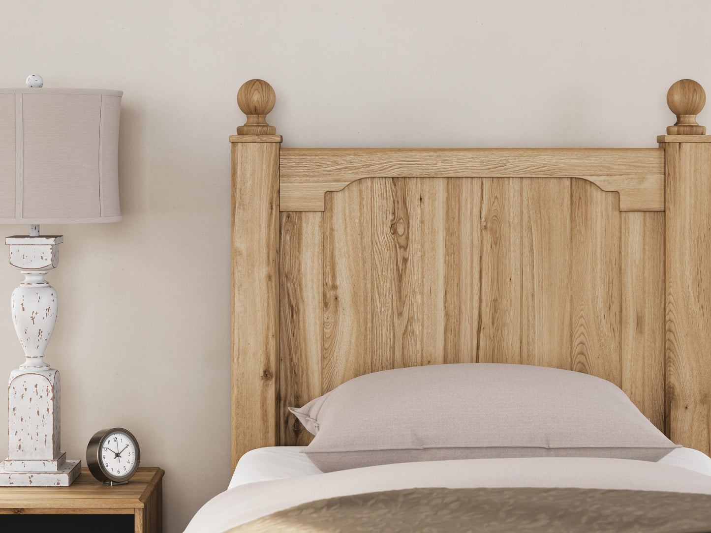 Galletyn  Panel Bed With Mirrored Dresser