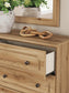 Galletyn  Panel Bed With Mirrored Dresser