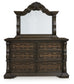 Maylee California  Canopy Bed, Dresser, Mirror, Chest And Nightstand