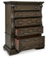 Maylee California  Canopy Bed, Dresser, Mirror, Chest And Nightstand