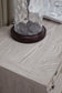 Bruchandi  Upholstered Panel Bed With Mirrored Dresser And Nightstand