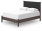 Cadmori  Upholstered Panel Bed, Dresser, Mirror, Chest And Nightstand