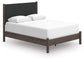 Cadmori  Upholstered Panel Bed, Dresser, Mirror And Nightstand