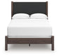 Cadmori  Upholstered Panel Bed, Dresser, Mirror And Nightstand
