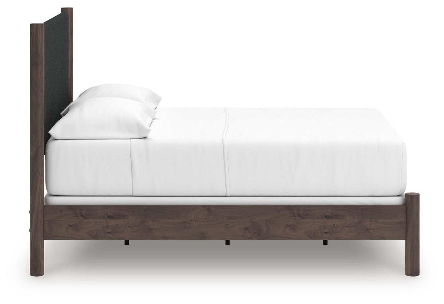 Cadmori  Upholstered Panel Bed, Dresser And Mirror