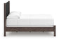 Cadmori  Upholstered Panel Bed, Dresser And Mirror