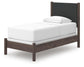 Cadmori  Upholstered Panel Bed, Dresser, Mirror, Chest And Nightstand