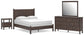 Cadmori  Panel Bed, Dresser, Mirror And Nightstand