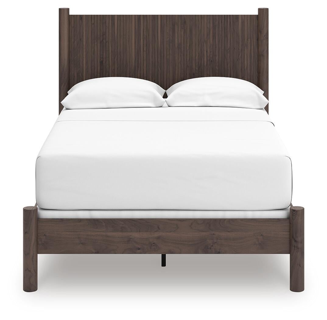 Cadmori  Panel Bed, Dresser And Mirror