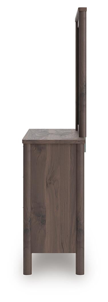Cadmori  Panel Bed, Dresser And Mirror