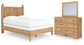Galletyn  Panel Bed With Mirrored Dresser