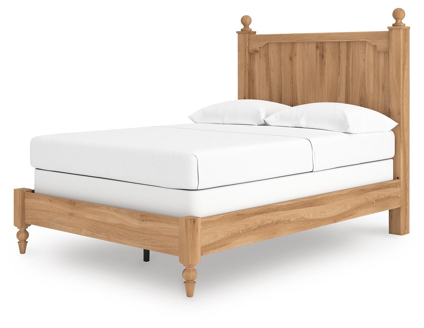 Aleaport  Panel Bed With Mirrored Dresser