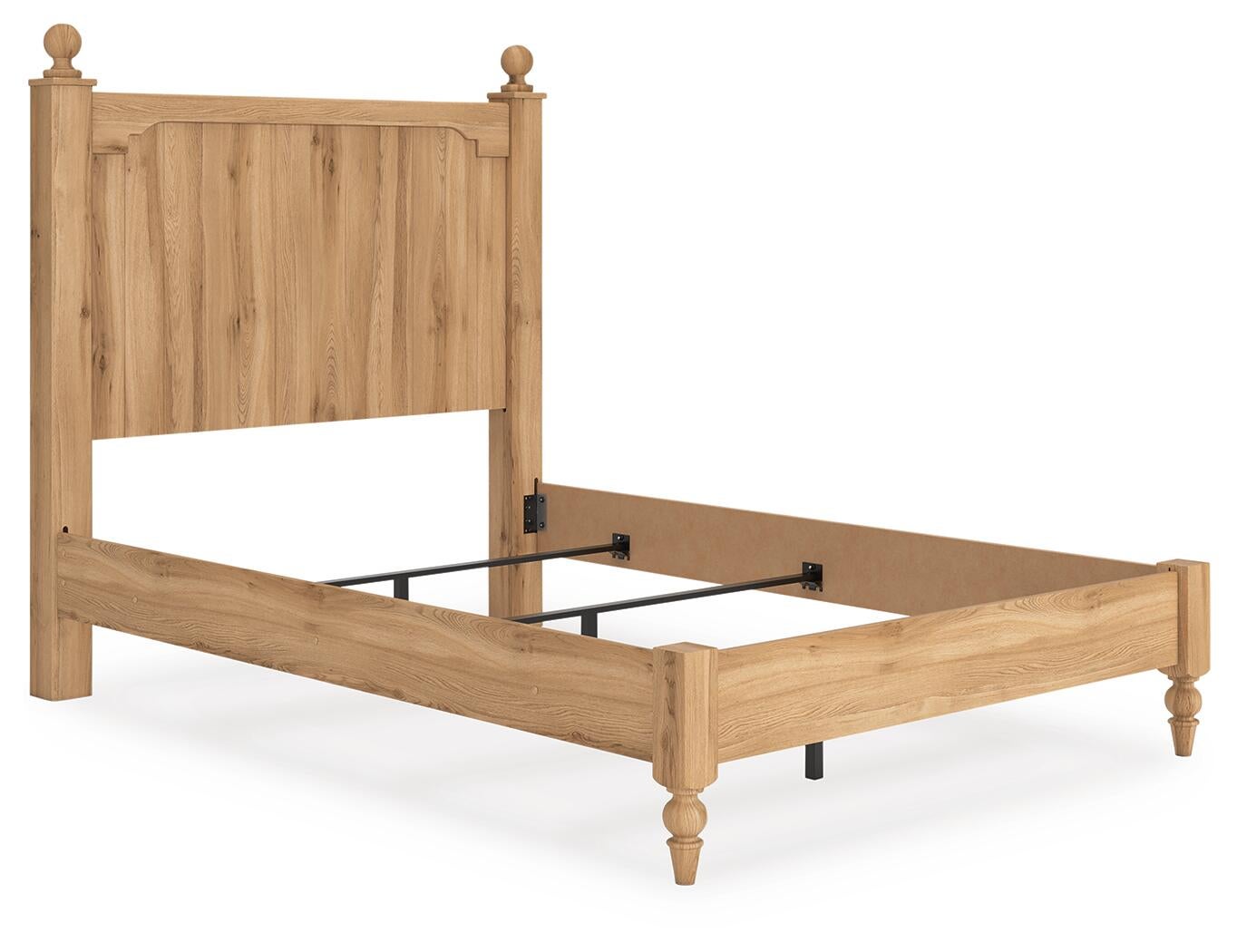 Aleaport  Panel Bed With Mirrored Dresser