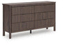 Pamytta  Panel Platform Bed, Dresser, Mirror And Nightstand