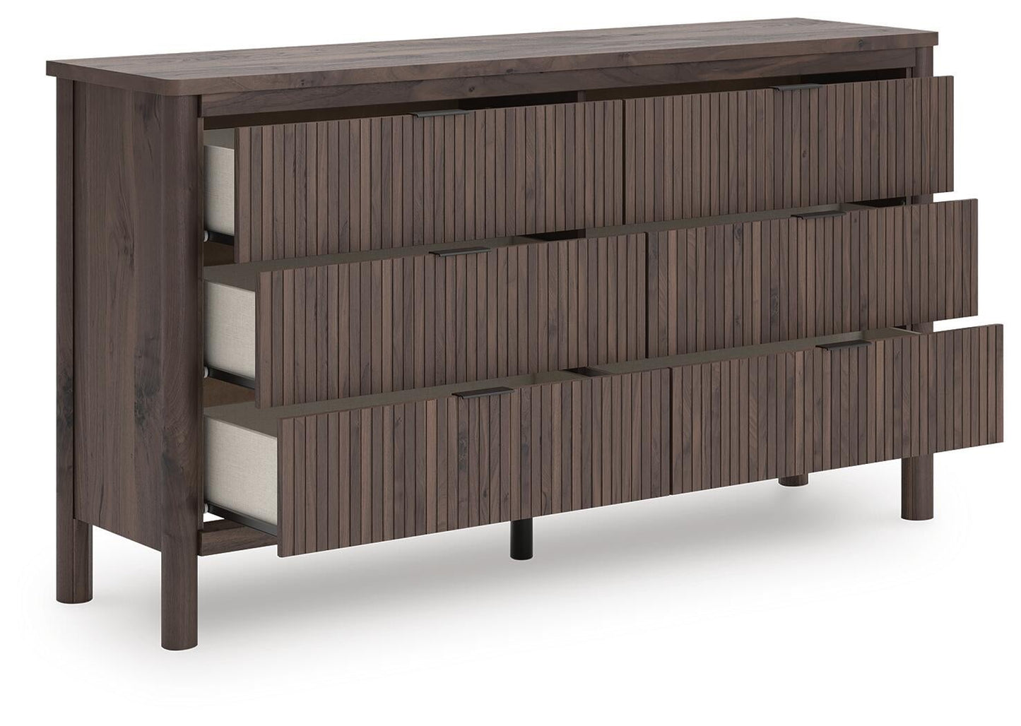 Pamytta  Panel Platform Bed, Dresser, Mirror And Nightstand