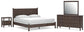 Cadmori  Panel Bed, Dresser, Mirror And Nightstand