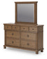 Chadworth  Poster Bed With Mirrored Dresser And Nightstand