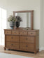 Chadworth  Poster Bed With Mirrored Dresser And Nightstand