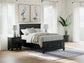 Lanolee  Panel Storage Bed, Dresser And Mirror