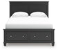 Lanolee  Panel Storage Bed, Dresser, Mirror And Nightstand