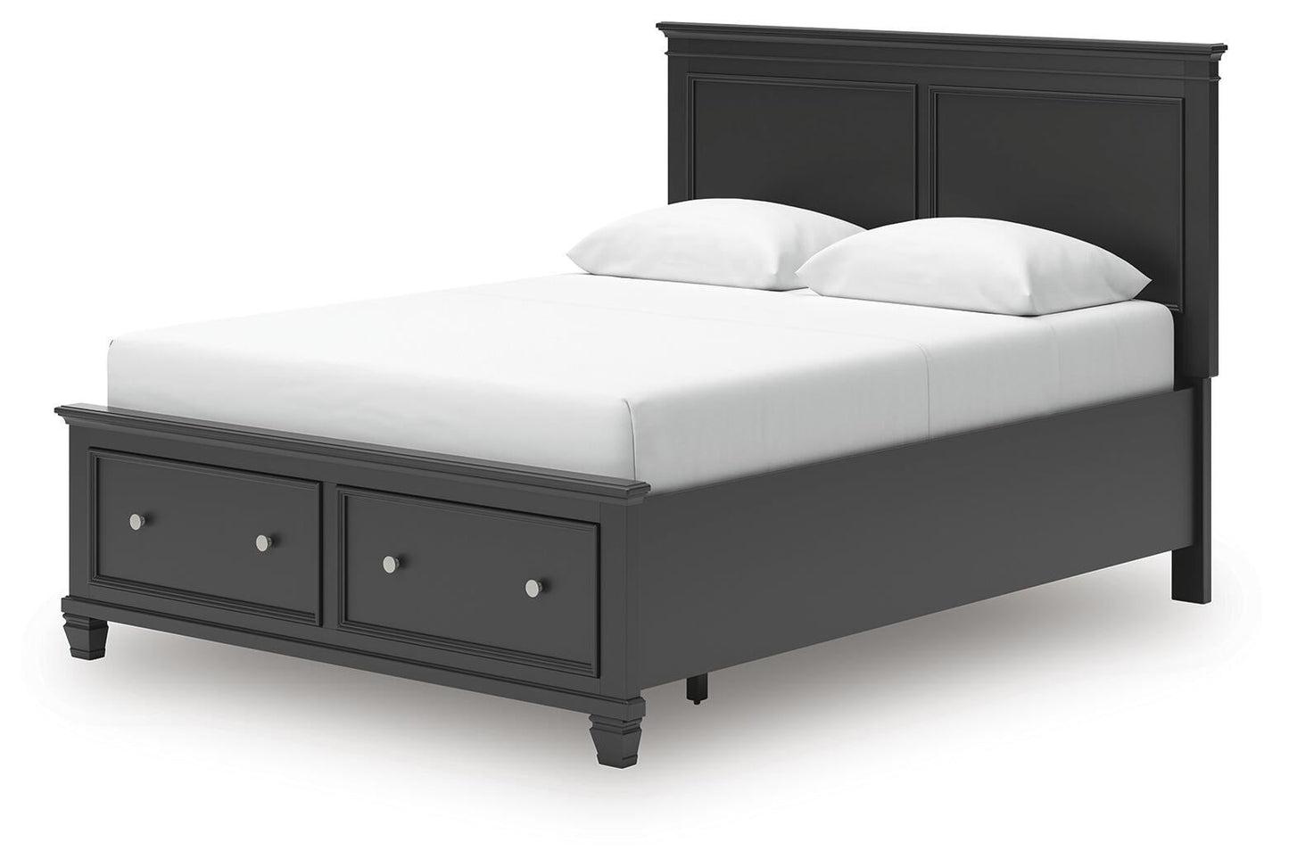 Lanolee  Panel Storage Bed, Dresser, Mirror And Nightstand