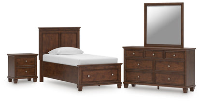 Danabrin  Panel Storage Bed, Dresser, Mirror And Nightstand