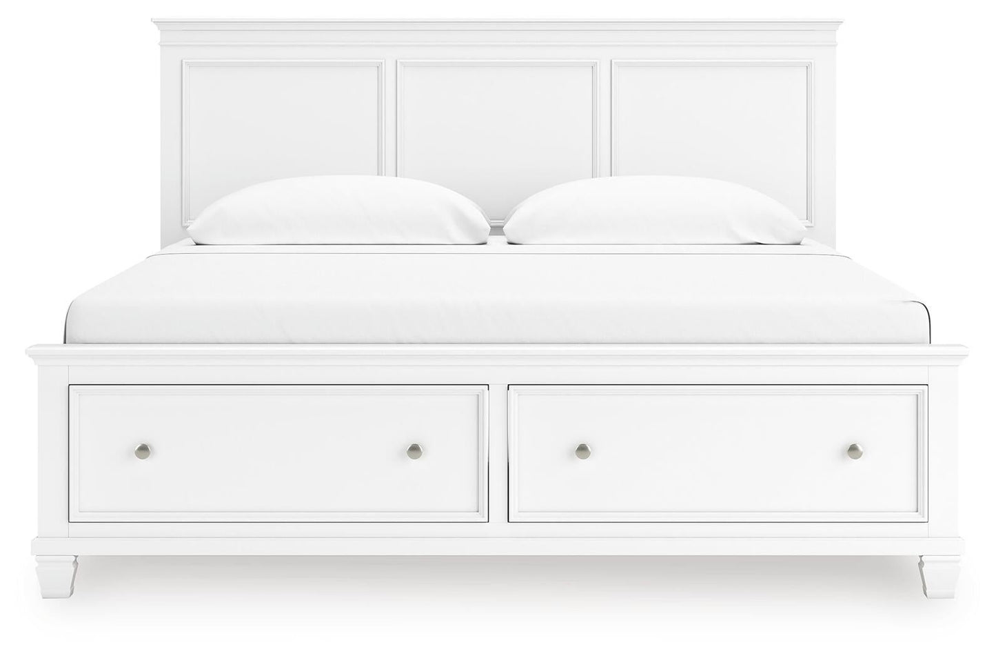 Fortman  Panel Storage Bed With Mirrored Dresser